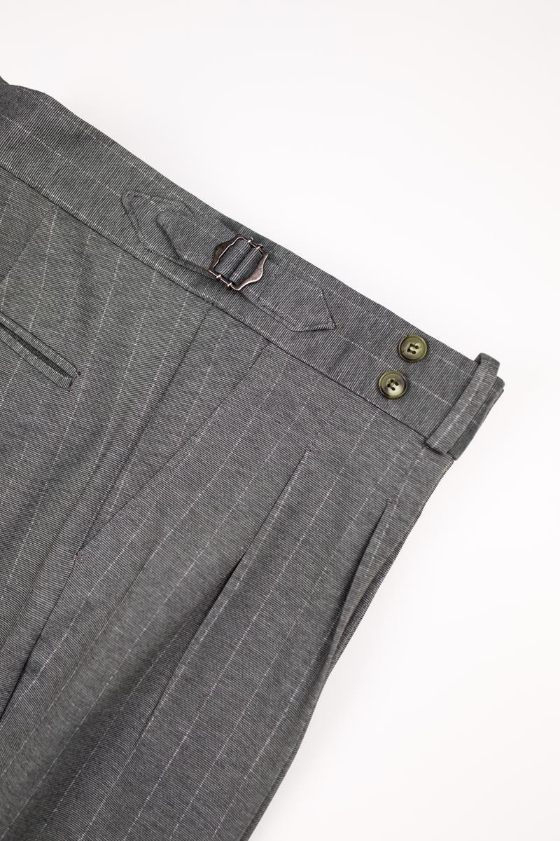 Çift Pile Pantolon - Gri