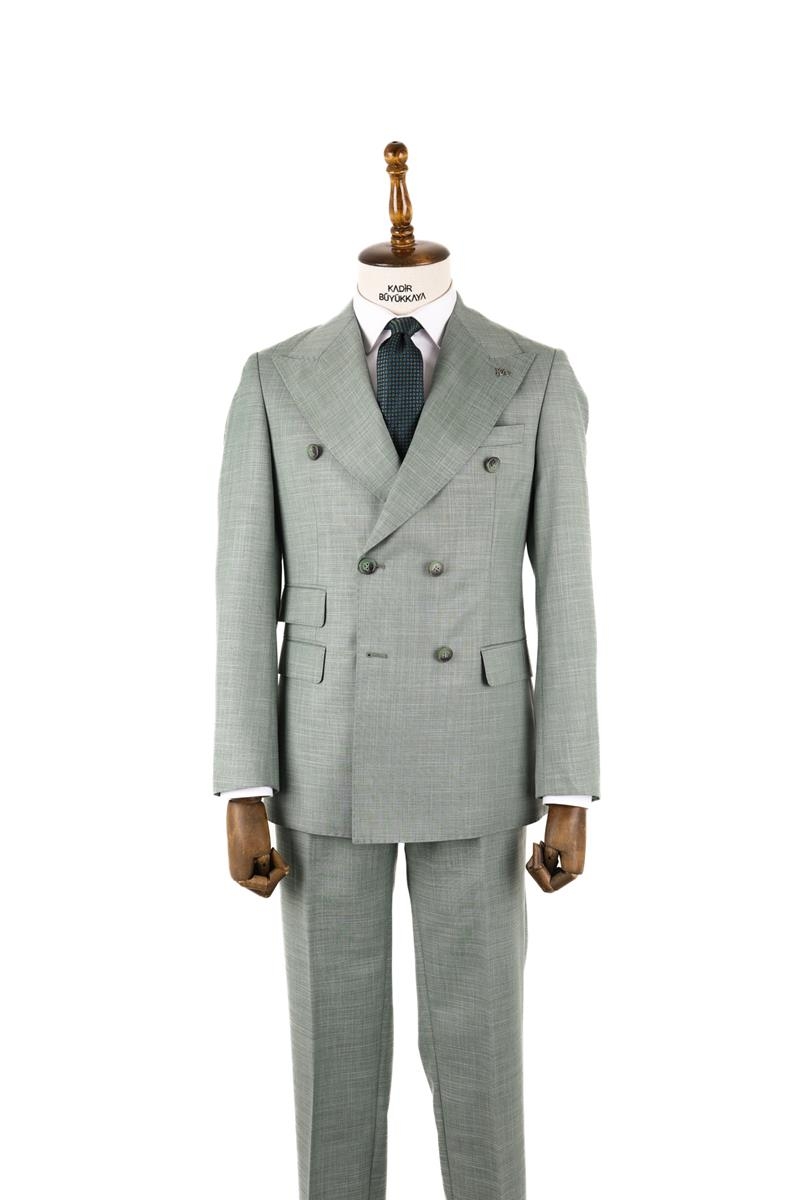 Kruvaze Takım Elbise - Yeşil