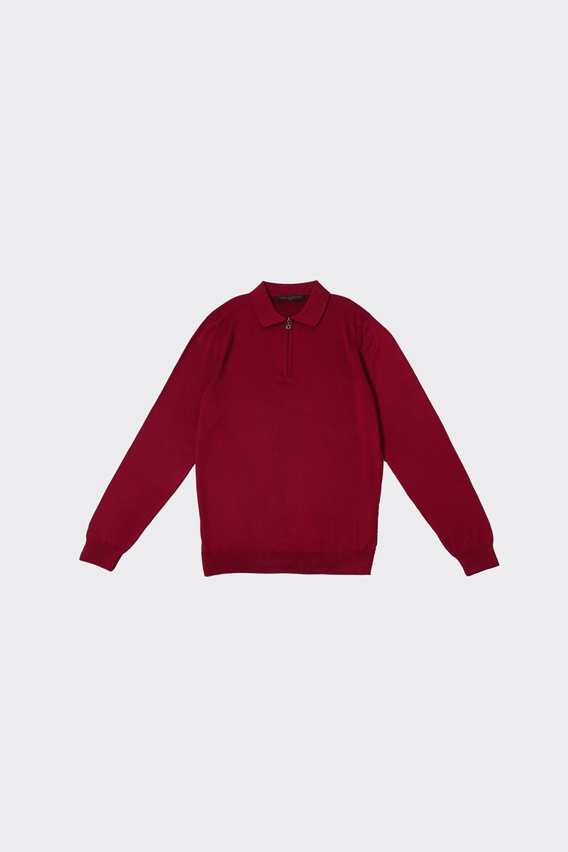 Ferm. Polo Yaka Triko - Bordo