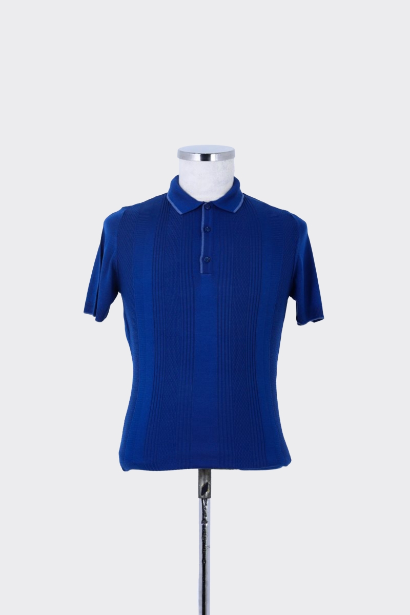 Düğm.polo Yaka K.kol T-shirt - Mavi