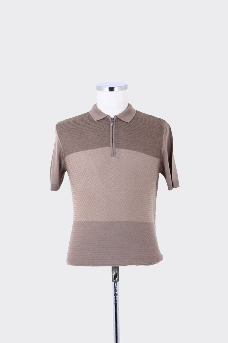Ferm.polo Yaka K.kol T-shirt - K.vizon