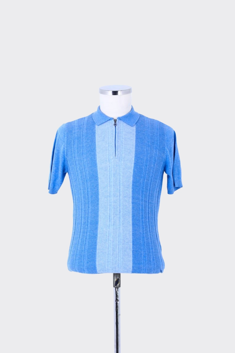 Ferm.polo Yaka K.kol T-shirt - Mavi
