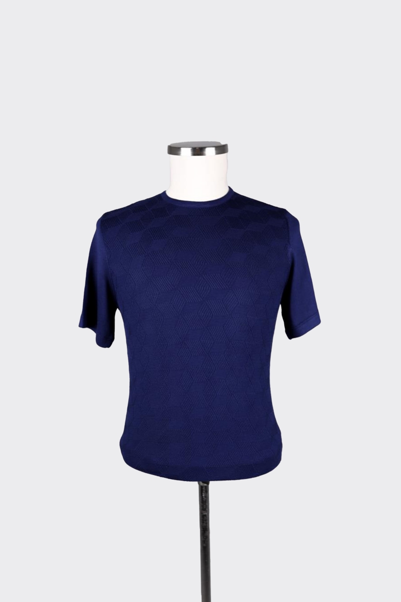 Bis.yaka K.kol T-shirt - Açık Lacivert
