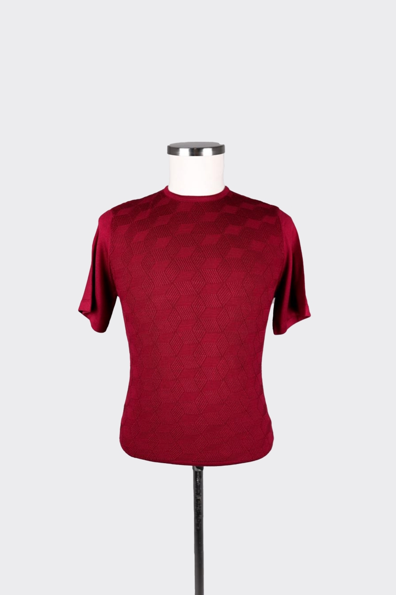 Bis.yaka K.kol T-shirt - Bordo