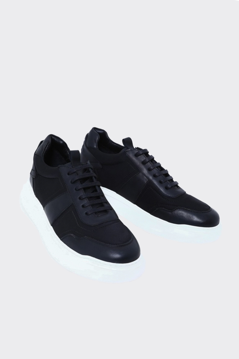 Spor Ayakkabı - Siyah Santo-siyah Streç
