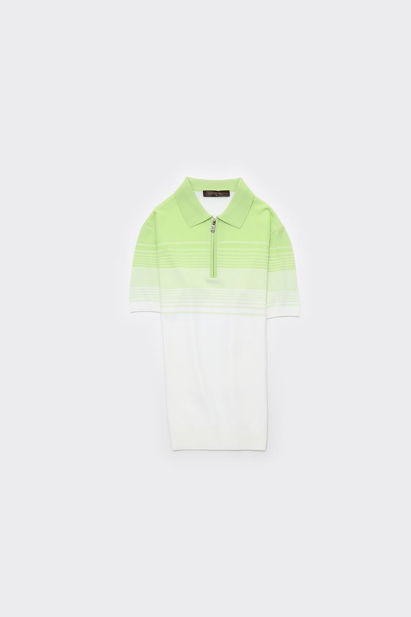 Ferm.polo Yaka K.kol T-shirt - Kemik-mint