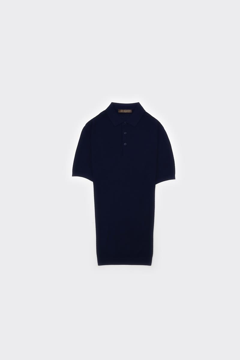 Düğm.polo Yaka K.kol T-shirt - Açık Lacivert