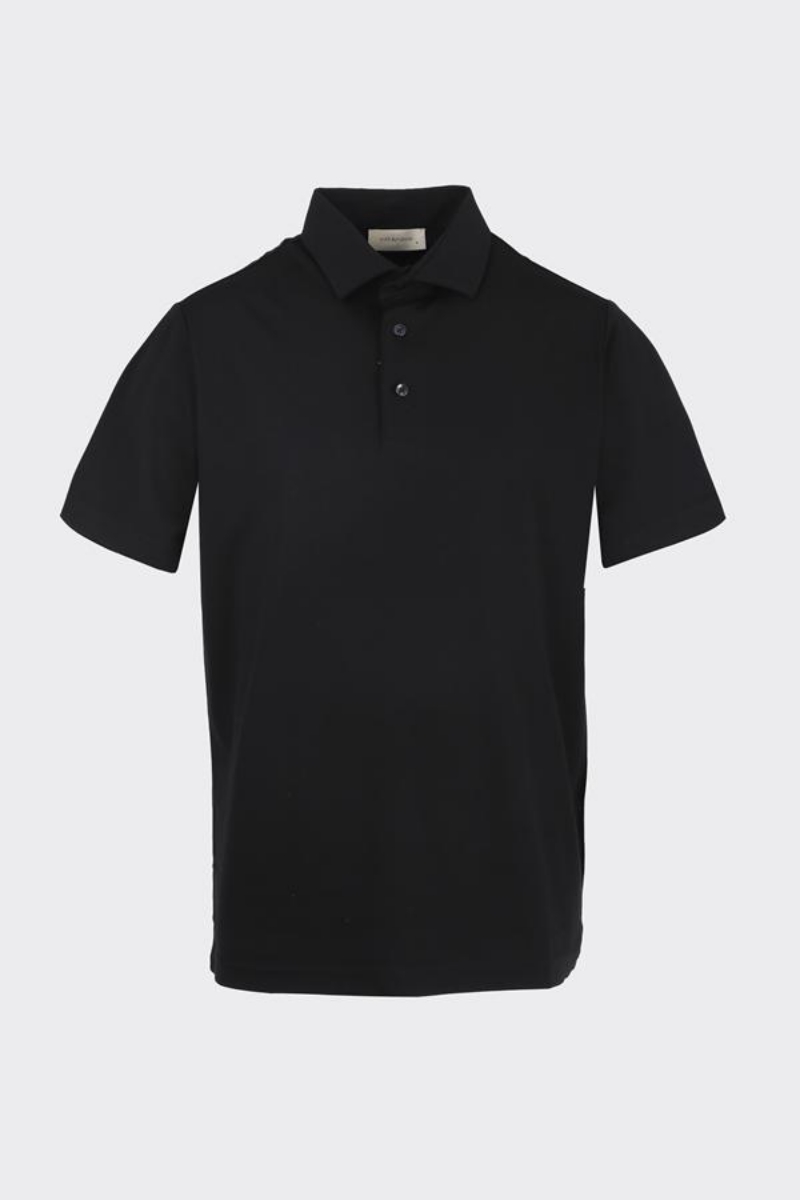 Polo.yaka K.kol T-shirt - Siyah