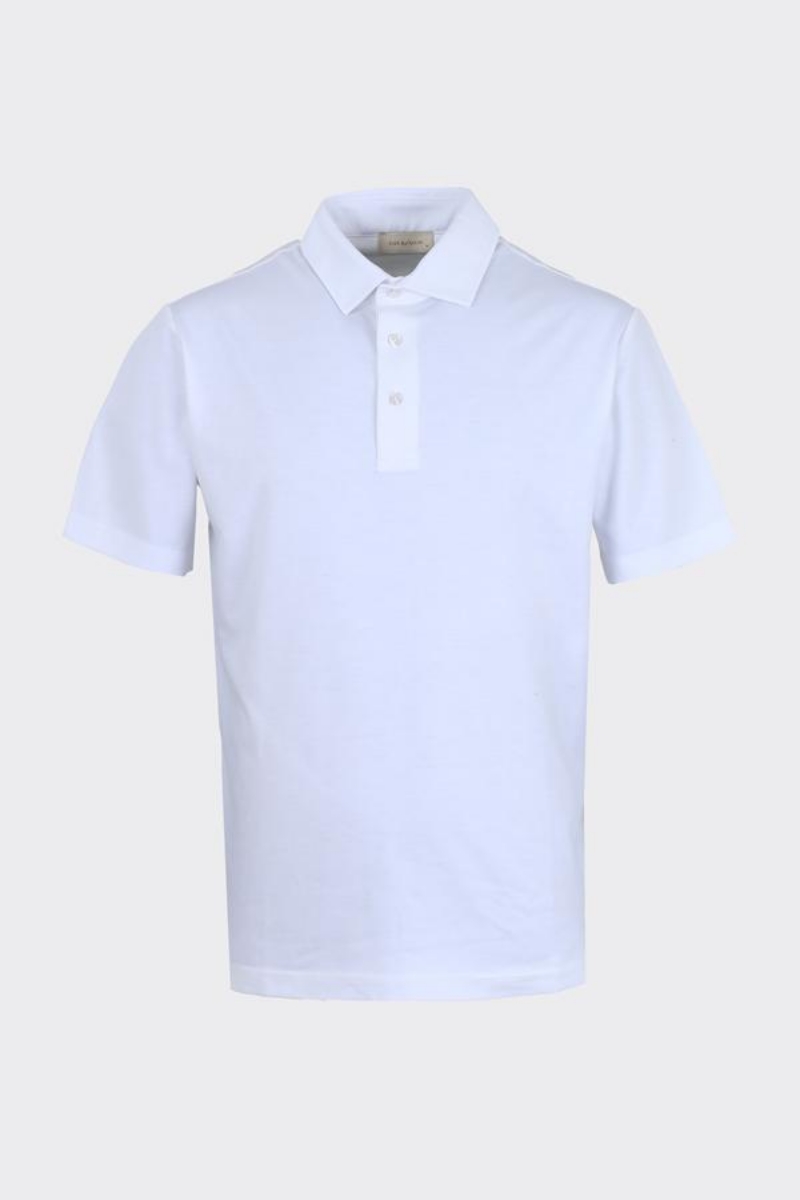 Polo.yaka K.kol T-shirt - Beyaz