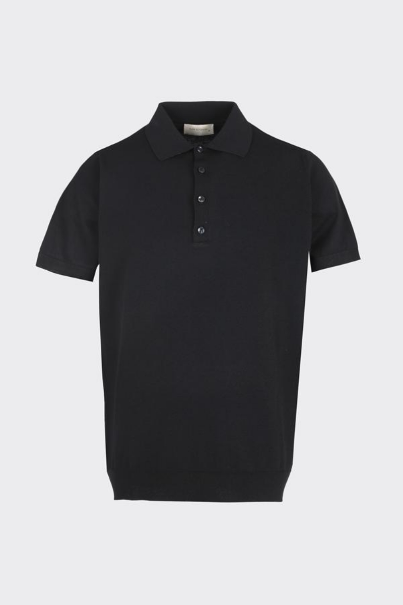 Polo.yaka K.kol T-shirt - Siyah