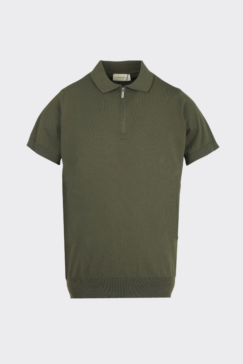 Ferm.polo Yaka K.kol T-shirt - Haki