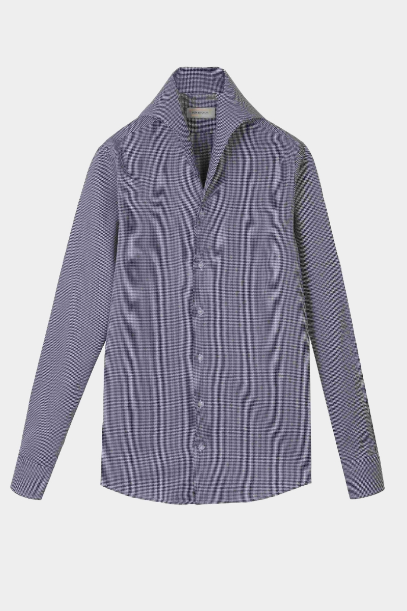 Floransa Americano Yaka Gömlek - Koyu Lacivert