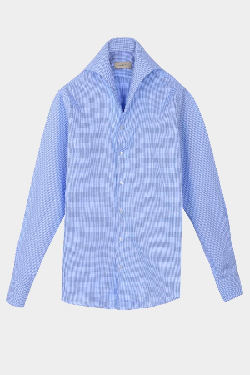 Floransa Americano Yaka Gömlek - Mavi