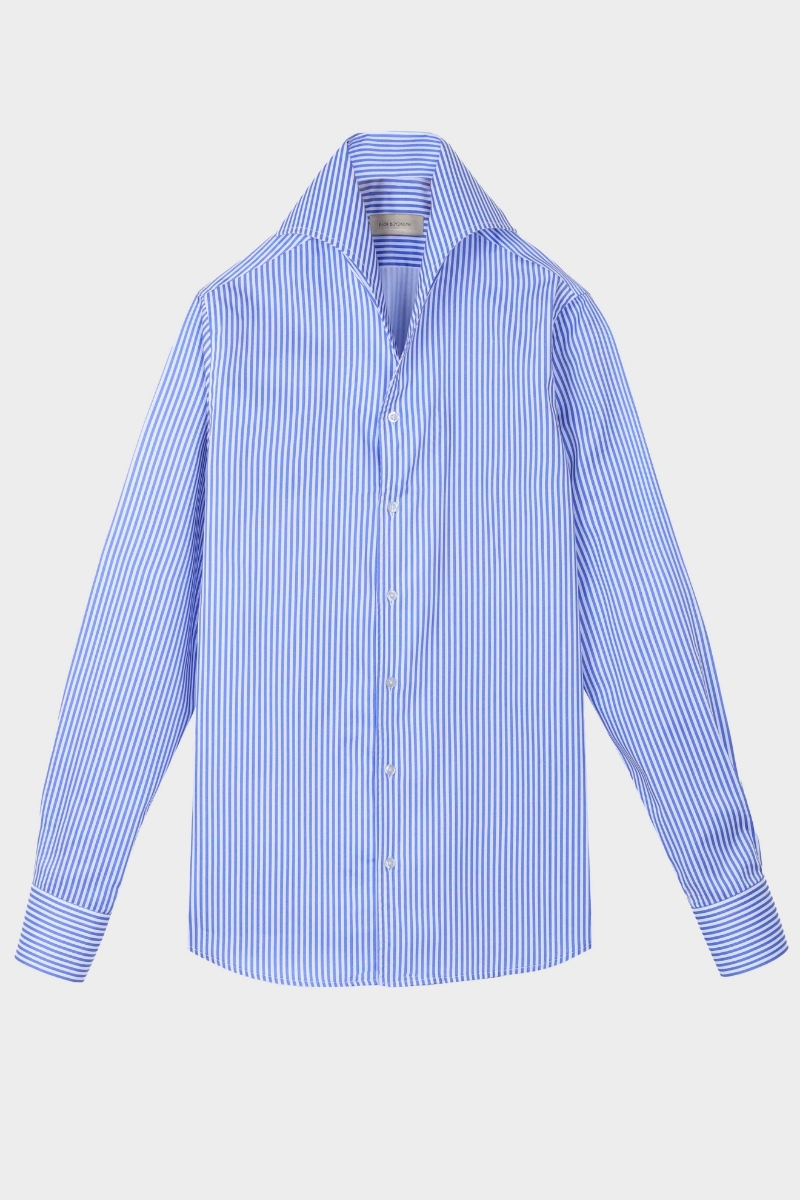 Padova Americano Yaka Gömlek - Açık Lacivert