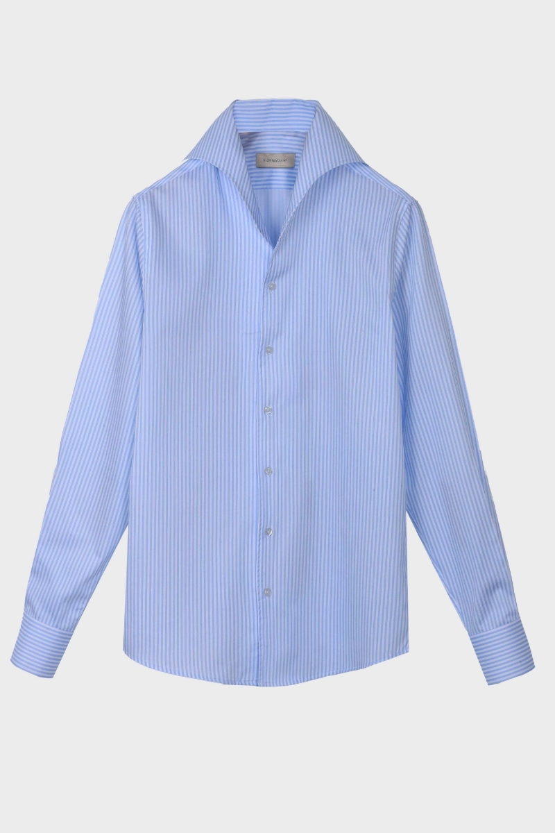 Padova Americano Yaka Gömlek - Mavi