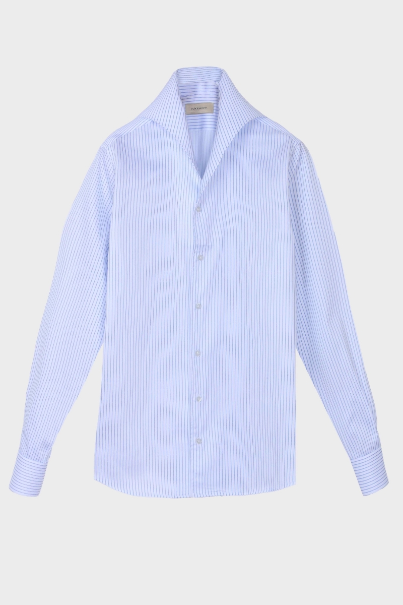 Torino Americano Yaka Gömlek - Mavi