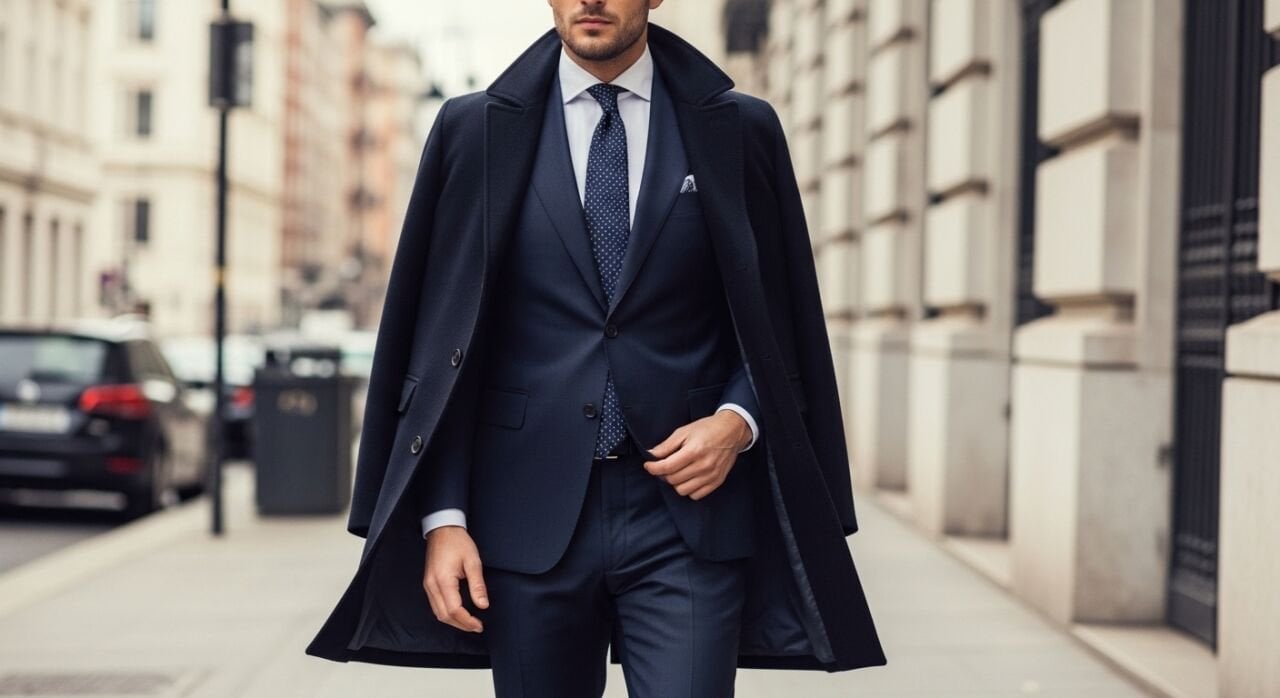 Takım Elbise Üzerine Giyilen Dış Giyimde Denge