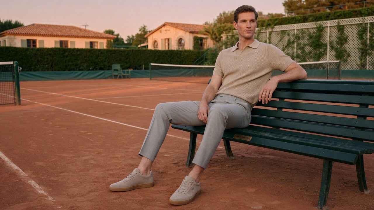 Polo Yaka Triko ile Court Style Erkek Giyimi