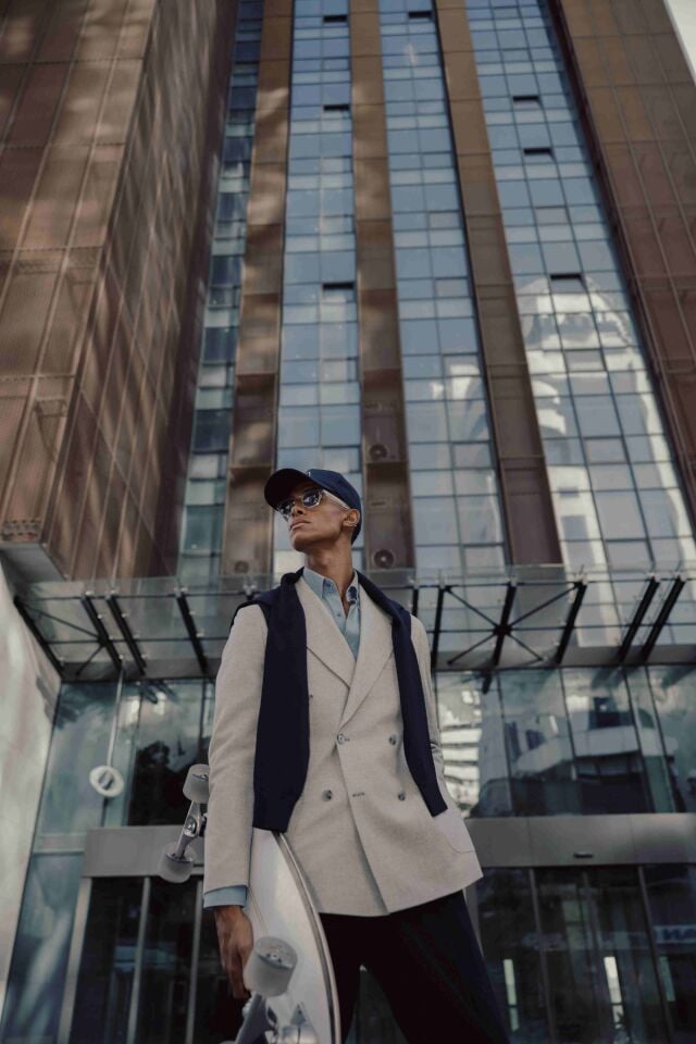 Soho Kruvaze Ceket Gri - 52