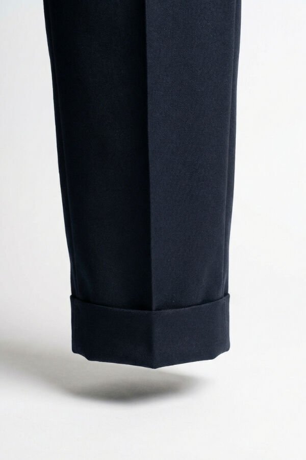 İstanbul Çift Pile Pantolon Lacivert - 40