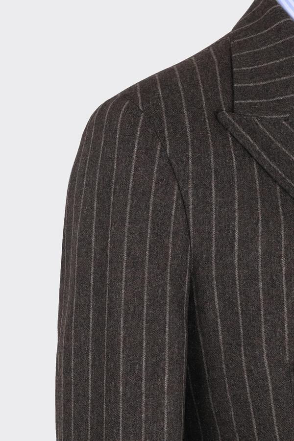 Los Angeles Kruvaze Ceket Kahverengi - 46