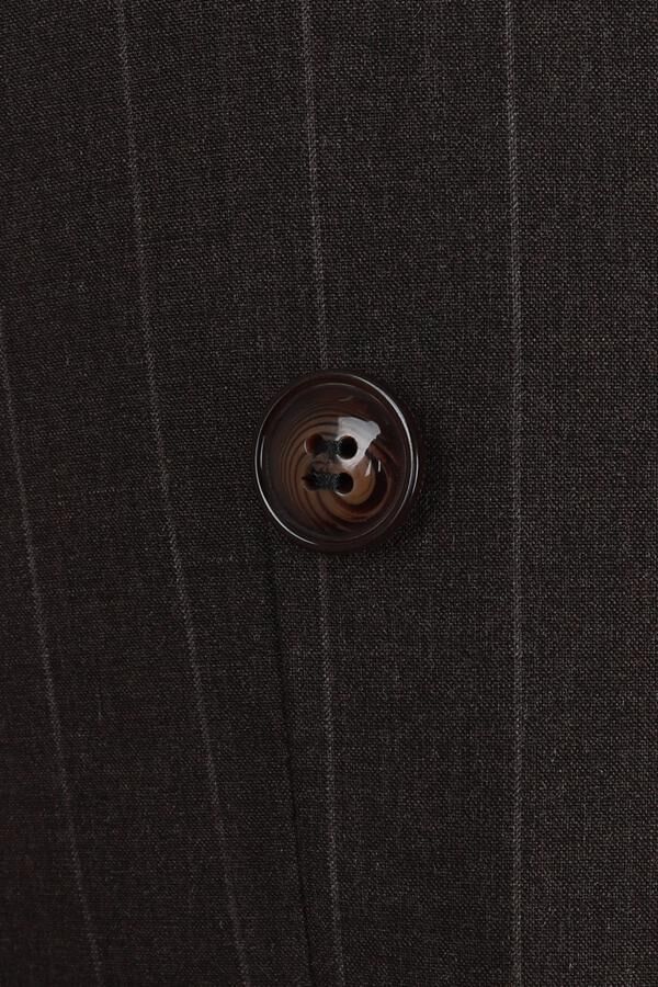 Kruvaze Takım Elbise Kahverengi - 54