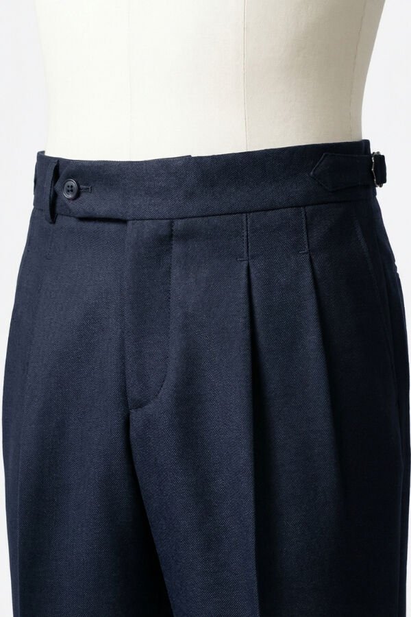 İstanbul Çift Pile Pantolon Lacivert - 46