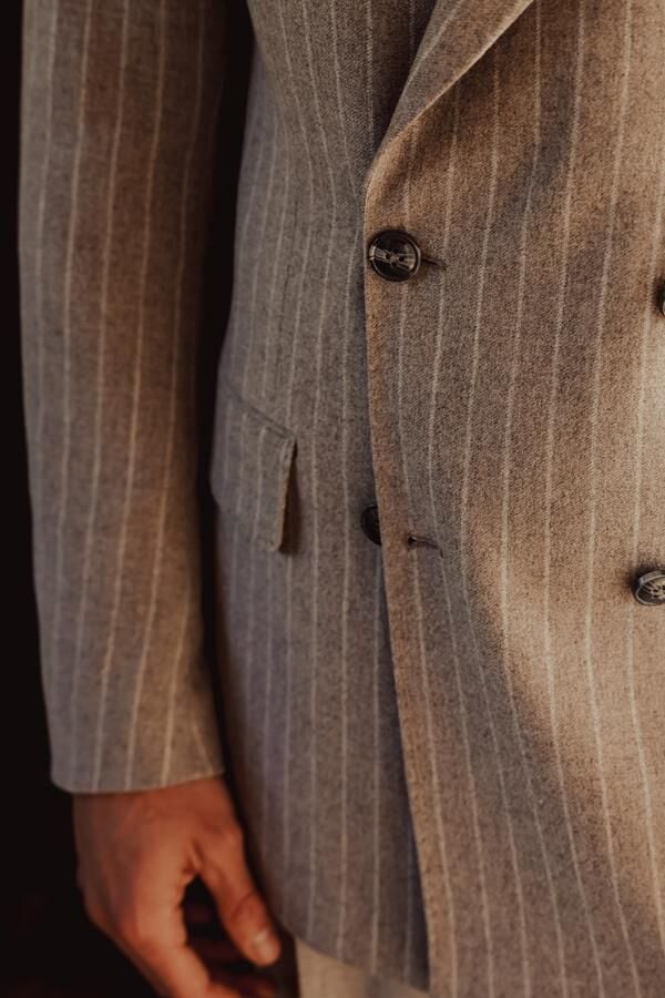 Los Angeles Kruvaze Ceket Bej - 48