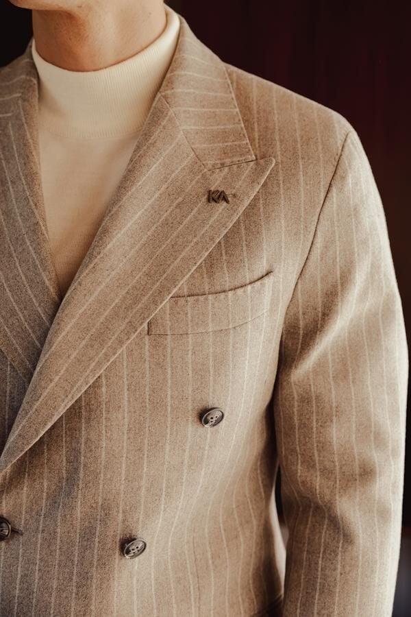 Los Angeles Kruvaze Ceket Bej - 54