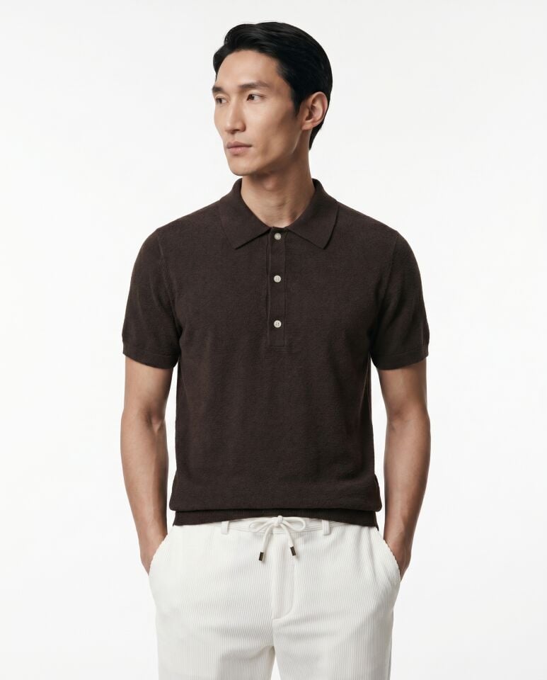 Next Polo Triko T-Shirt Kahverengi - XXL