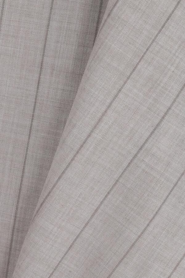 Kruvaze Takım Elbise Bej - 50