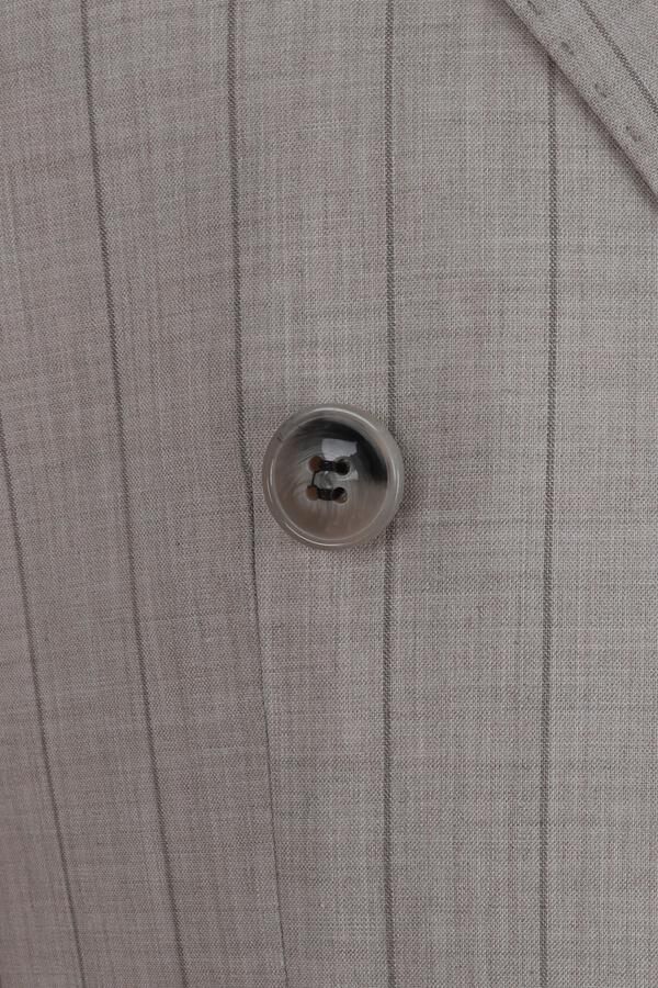 Kruvaze Takım Elbise Bej - 52