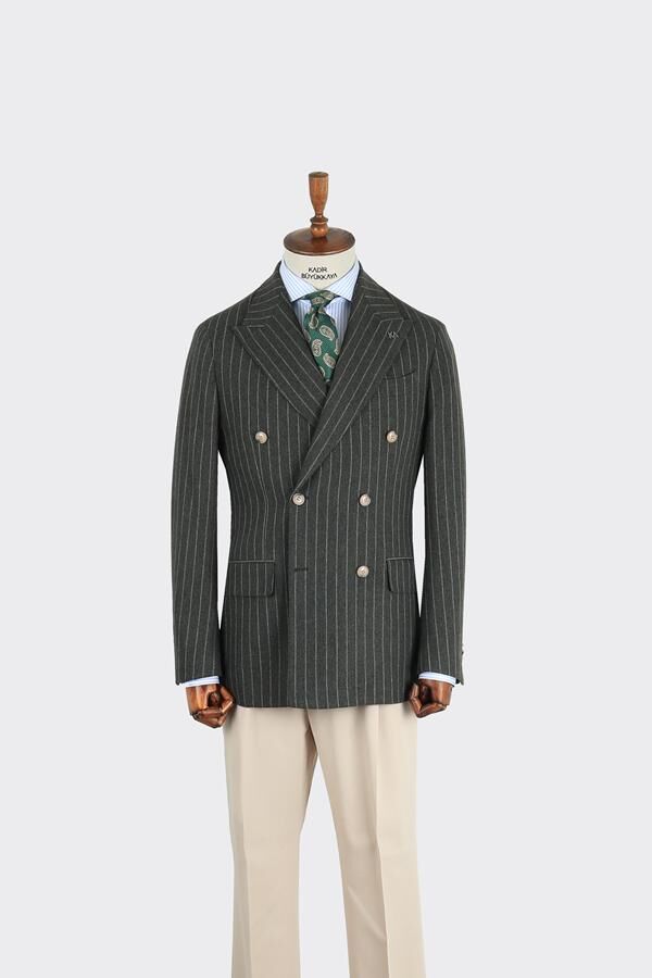 Los Angeles Kruvaze Ceket Haki - 46