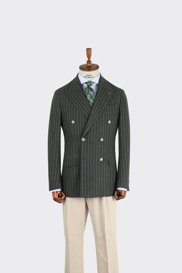 Los Angeles Kruvaze Ceket Haki - 46