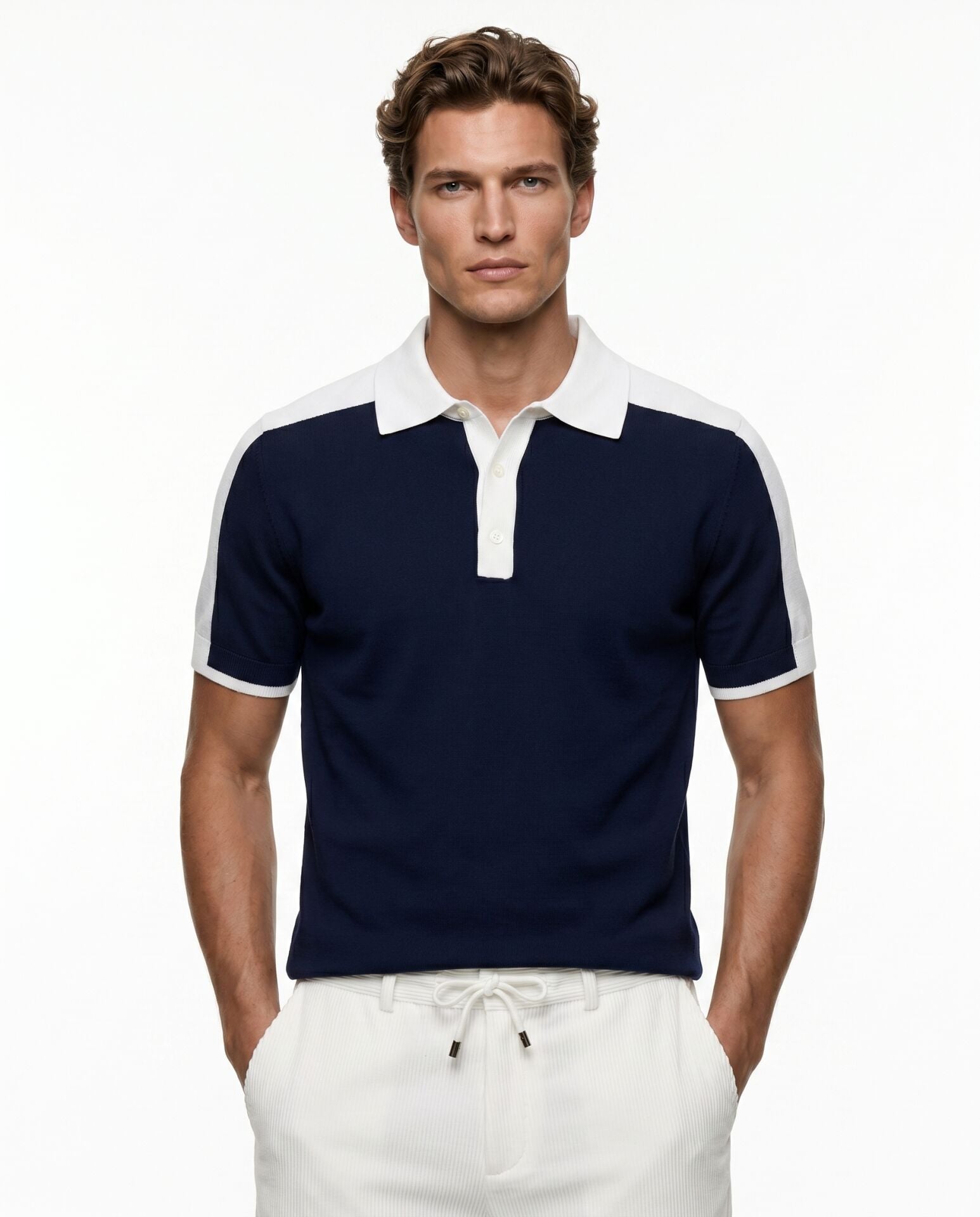 Maison Polo Triko T-Shirt Lacivert - M