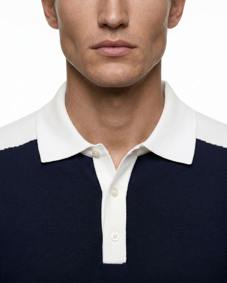 Maison Polo Triko T-Shirt Lacivert - M
