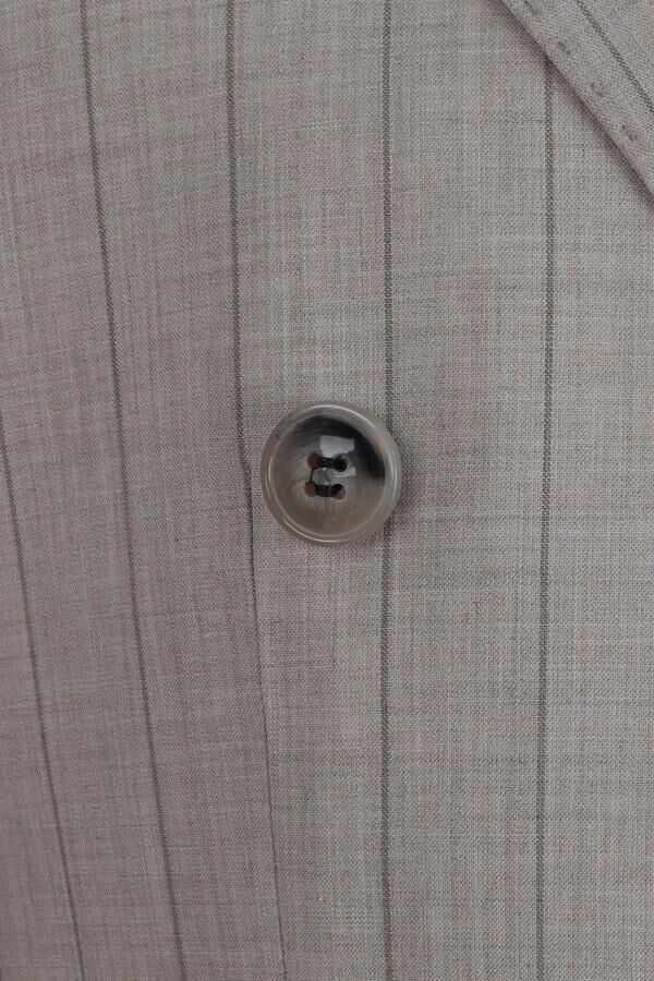 Kruvaze Takım Elbise Bej - 56