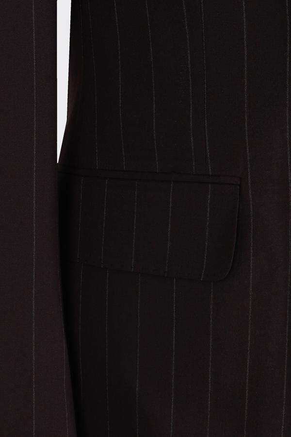 Kruvaze Takım Elbise Bordo - 48