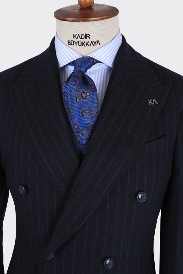 Los Angeles Kruvaze Ceket Lacivert - 48