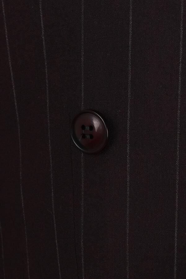 Kruvaze Takım Elbise Bordo - 56