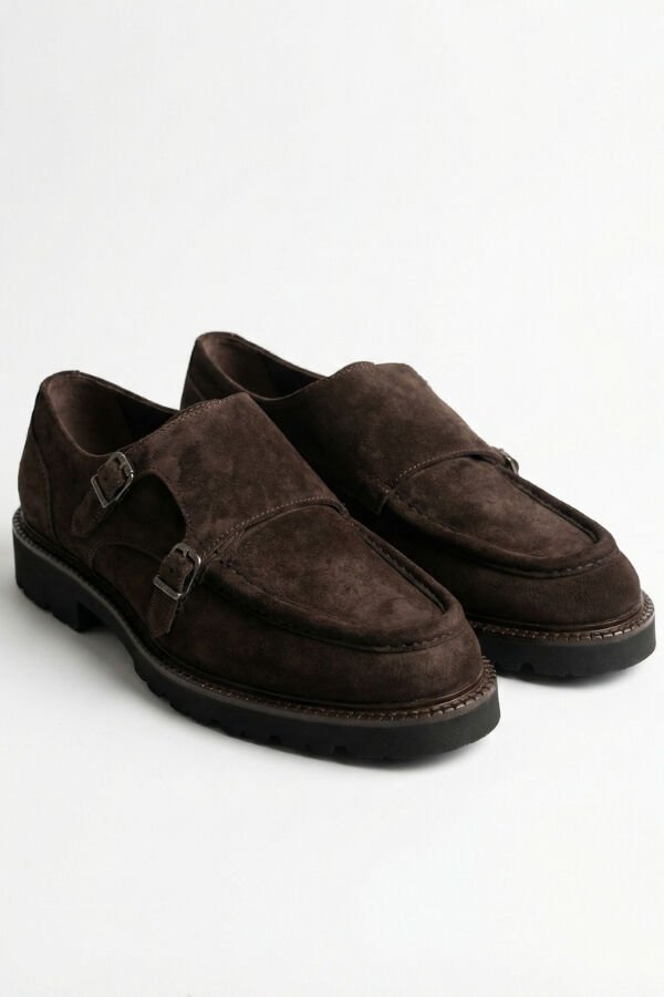 Loafer Ayakkabı Kahve Süet - 42