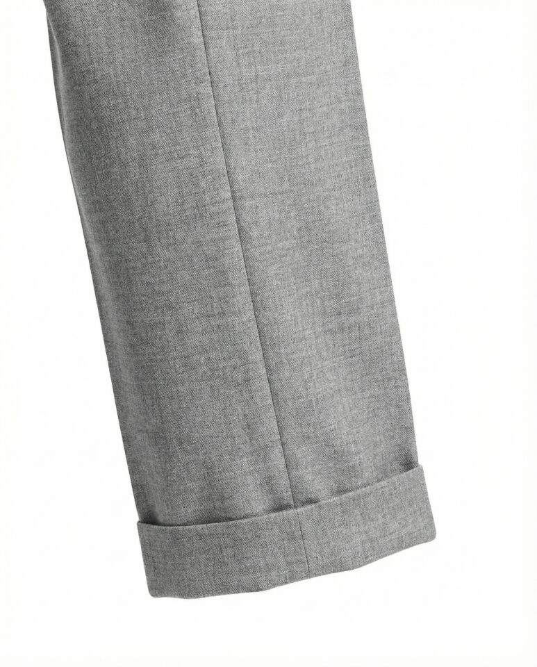 Alata Pileli Pantolon Gri - 44