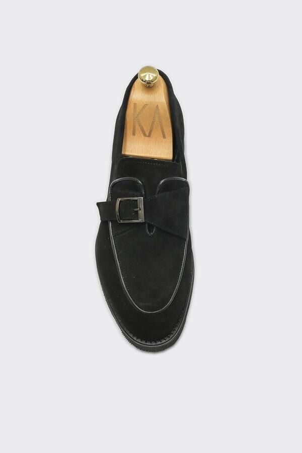 Loafer Ayakkabı Siyah Süet - 44