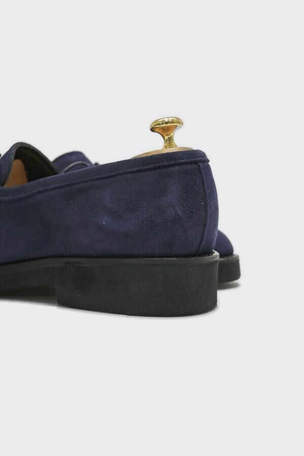 Loafer Ayakkabı Lacivert Süet - 43