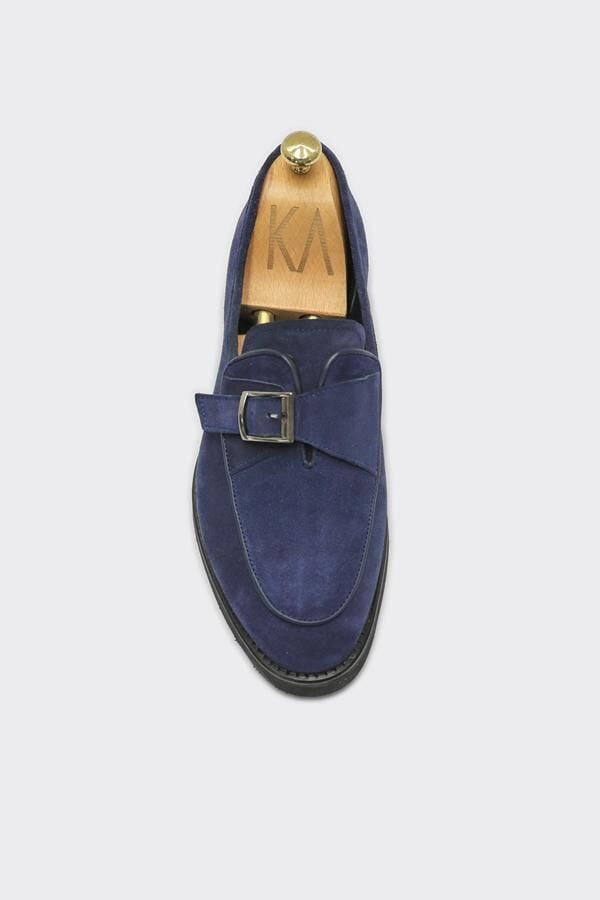 Loafer Ayakkabı Lacivert Süet - 44
