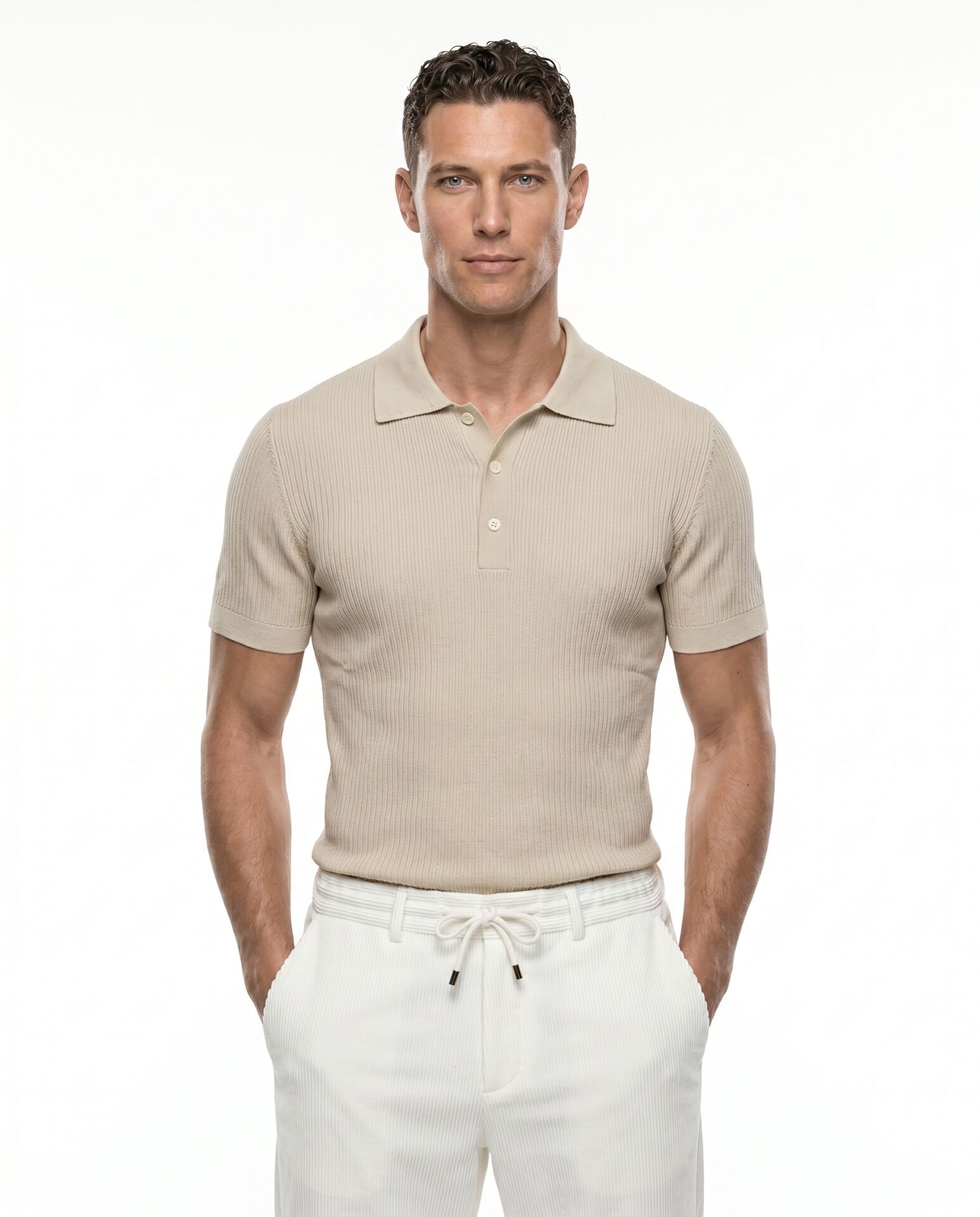 Grand Polo Triko T-Shirt Bej - XL