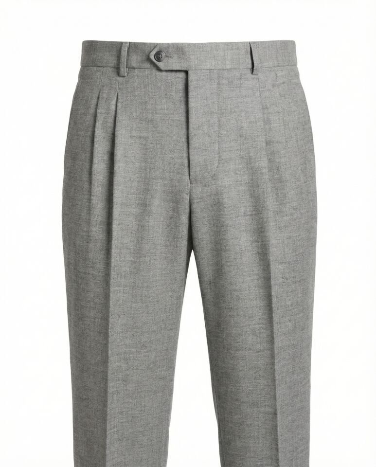 Alata Pileli Pantolon Gri - 46