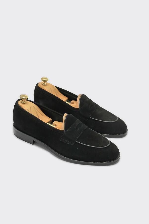 Loafer Ayakkabı Siyah Süet - 41