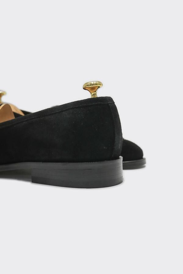 Loafer Ayakkabı Siyah Süet - 43