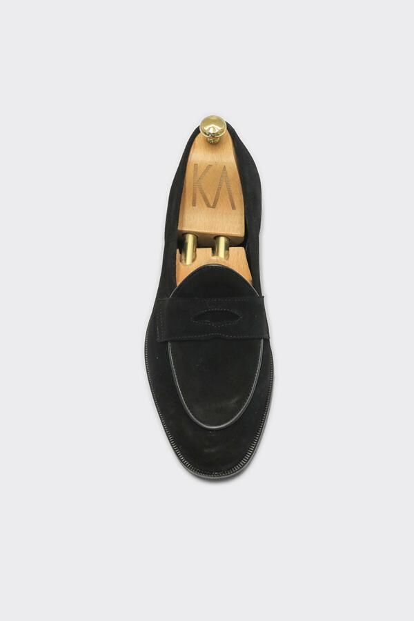 Loafer Ayakkabı Siyah Süet - 43